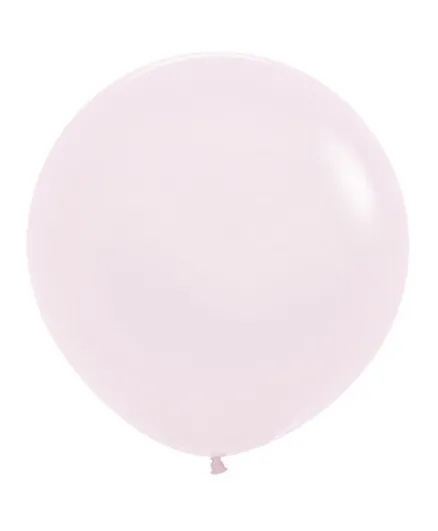 بالونات لاتكس دائرية من سيمبيرتكس بلون الخوخ الوردي - عبوة من قطعتين