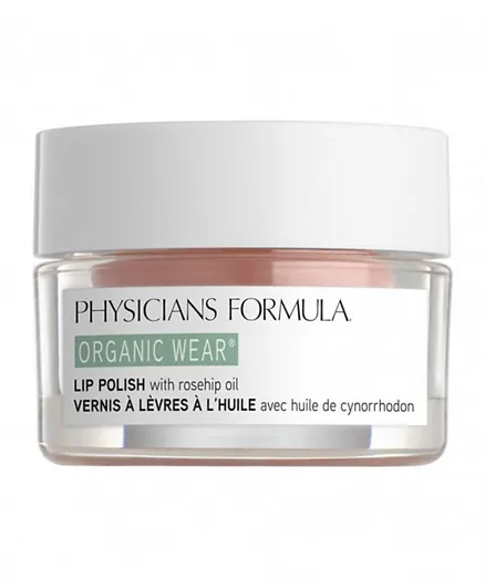 Physicians Formula Organic Wear Organic Rose Oil Lip Polish Rose - 14g
