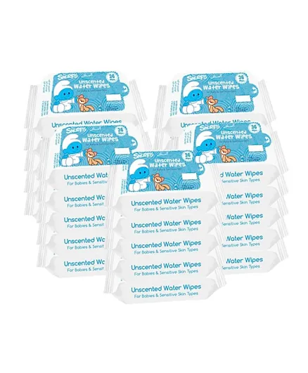 Smurfs Water Wipes - 900 Pieces