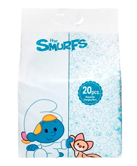 Smurf Box of Disposable Changing Mats - 20 Pieces