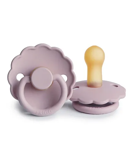 FRIGG Daisy Latex Baby Pacifier 1-Pack Soft Lilac - Size 2