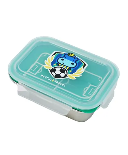 Marcus & Marcus 2 Tier Stainless Steel Lunch Box Football - 600mL
