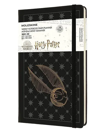 MOLESKINE Limited Edition Harry Potter 18 Month Weekly Planner Large - Black