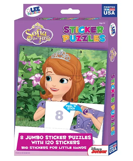 Disney Princess Sofia Sticker 8 Pack Puzzle - 120 Pieces