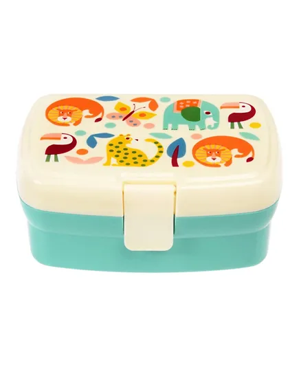 Rex London Wild Wonders Lunch Box with Tray - Blue
