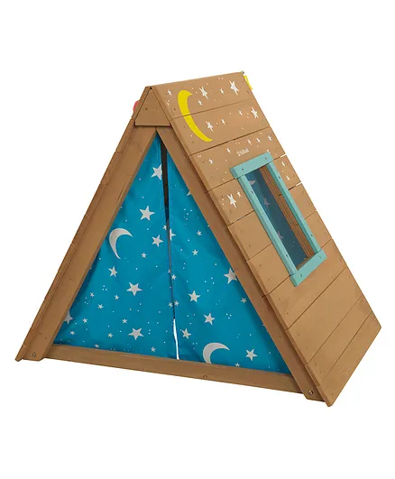 KidKraft Wooden A-Frame Hideaway & Climber