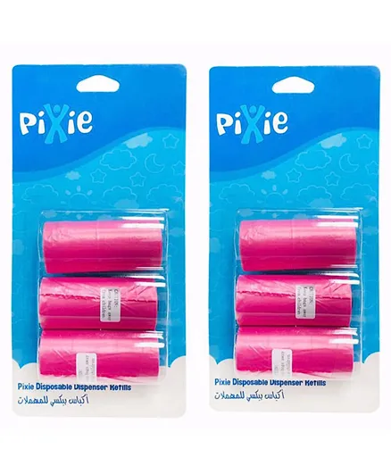Pixie Disposable Dispenser Refill Pink - Buy 1 Get 1 Free