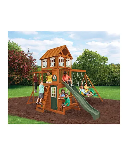 Kidkraft Cranbrook Wooden Swing Set Playset