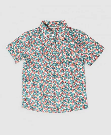 قميص زرافة بنقوش زهور - متعدد الألوان
