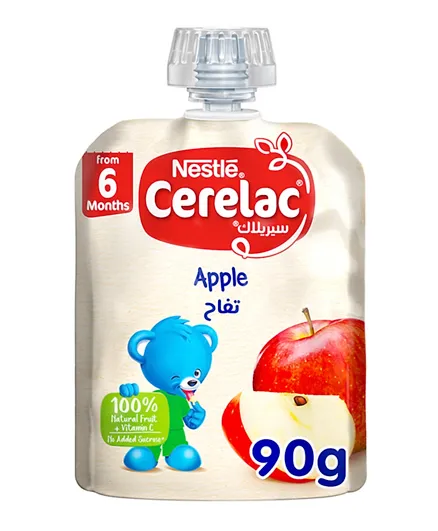 Cerelac Fruits Puree Pouch Apple - 90g