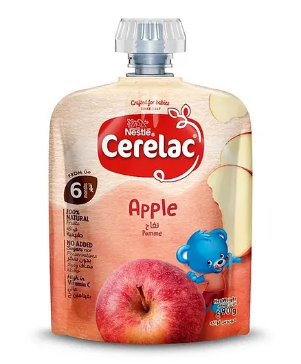 Cerelac Fruits Puree Pouch Apple - 90g