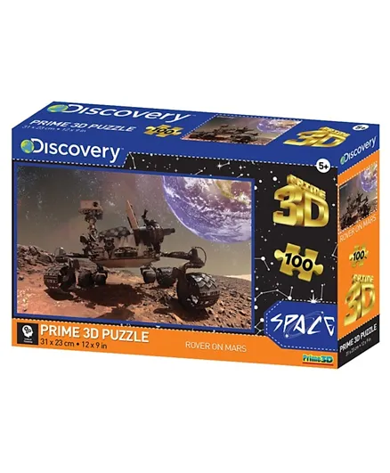 Prime 3D Discovery Licensed Rover on Mars 3D Puzzle - 100 Pieces