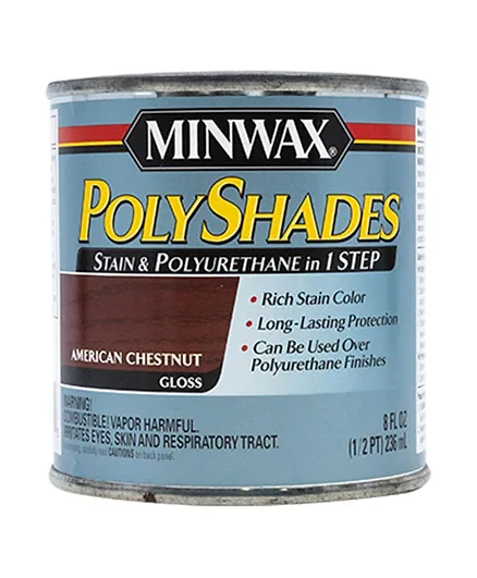 Minwax Polyshades Gloss American Chestnut - Half Pint