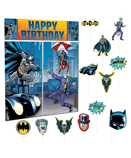 بارنتي سنتر مجموعة تزيين باتمان مع إكسسوارات للتصوير - متعدد الألوان