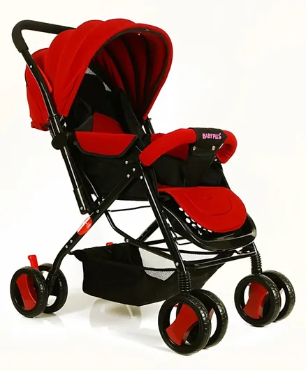 Baby Plus Stylish Stroller and Pram - Red