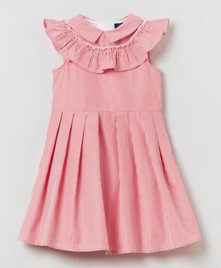 OVS Ruffle Details Dress - Pink