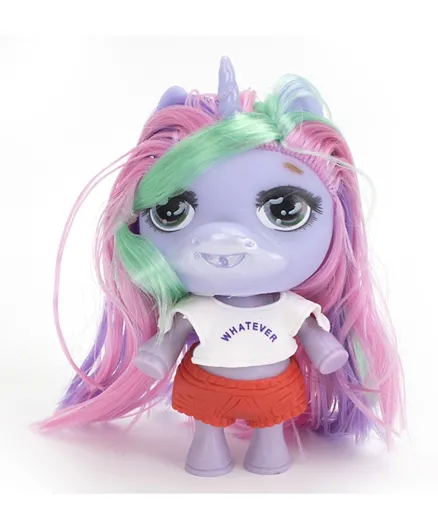 Unicorn Soft Toy With Bag And Hair Accessories - Multicolor