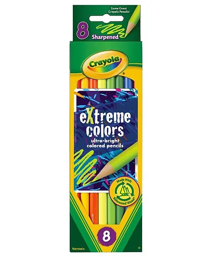 Crayola eXtreme Color Pencils Multicolor - Pack of 8