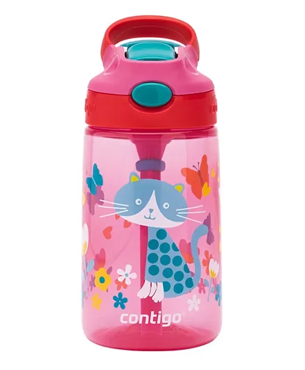 Contigo Autoseal Kids Gizmo Flip Bottle Cherry With Cat - 420mL