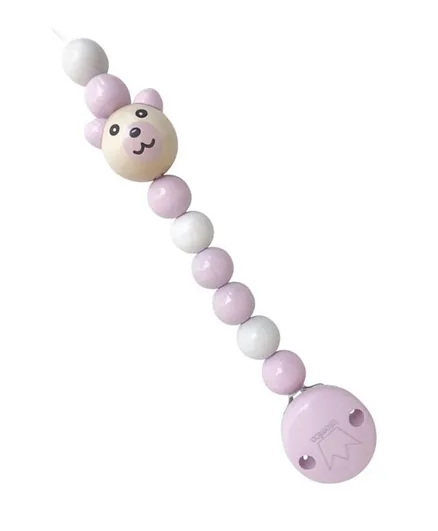 Littlemico Bear Pacifier Holder - Pink