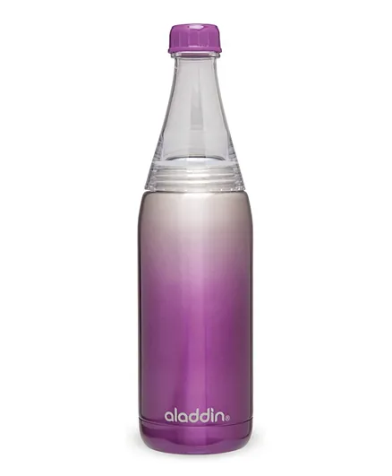 Aladdin Fresco Twist & Go Thermavac Stainless Steel Water Bottle Purple - 0.6L
