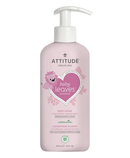 Attitude Baby Leaves Body Lotion Fragrance Free - 473mL