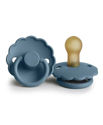 FRIGG Daisy Latex Baby Pacifier 1-Pack Glacier Blue - Size 1