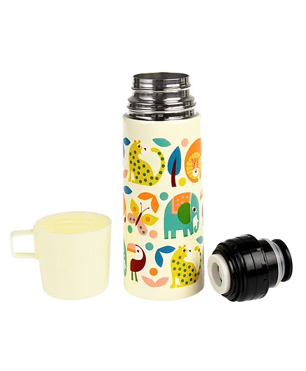 Rex London Wild Wonders Flask And Cup - Beige