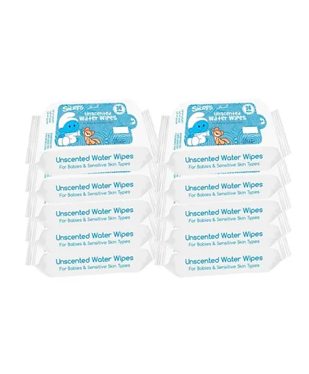 Smurfs Water Wipes - 360 Wipes