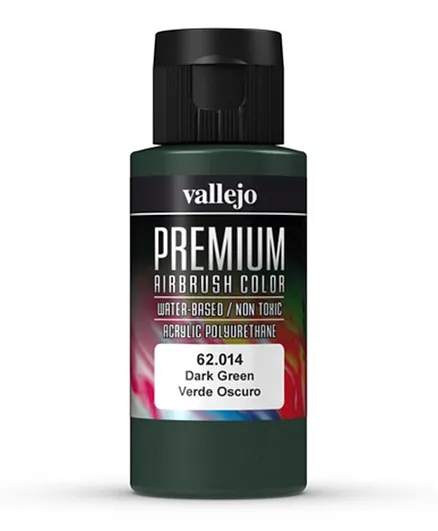 Vallejo Premium Airbrush Color 62.014 Dark Green - 60mL