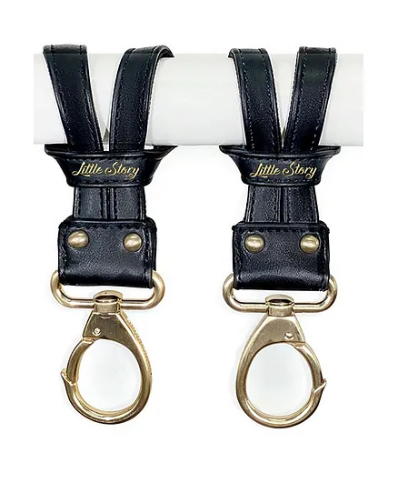 Little Story Premium Stroller Hooks - Black