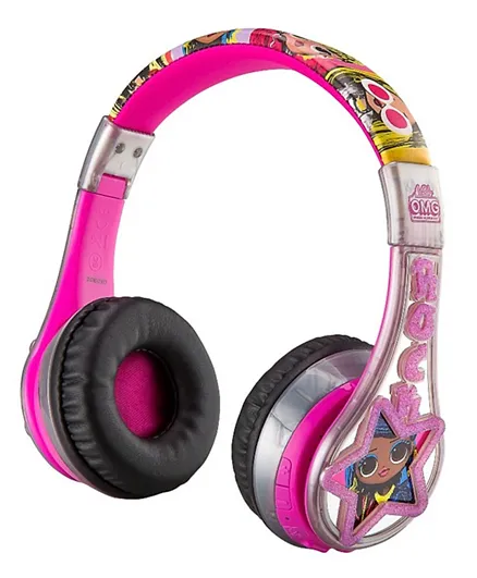 Kiddesigns LOL Surprise Kid Safe Wireless Bluetooth Kids Headphones - Pink