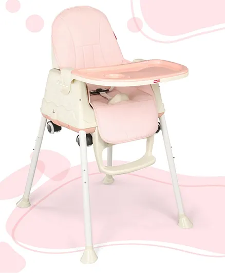 Babyhug 3 in 1 Comfy High Chair with Removable Tray - Pink