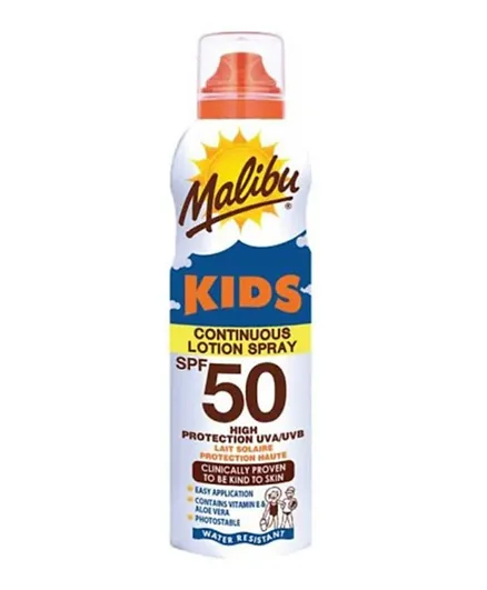 Malibu Kids Continuous Lotion Spray Spf50 - 175mL