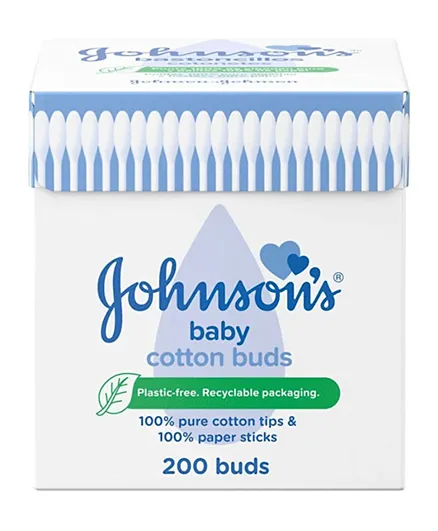 Johnson's Baby Pure Cotton Buds - 200 buds