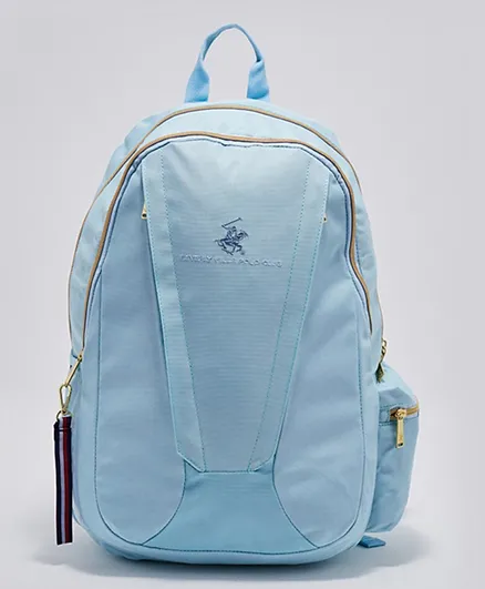 حقيبة ظهر مُطرّزة بشعار نادي بيفرلي هيلز للبولو - أزرق 18 بوصة