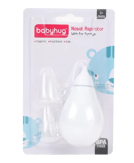 Babyhug Nasal Aspirator & Ear Syringe - Blue