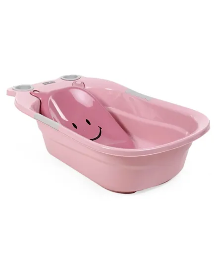 Babyhug Baby Bath Tub Smiley Print - Pink