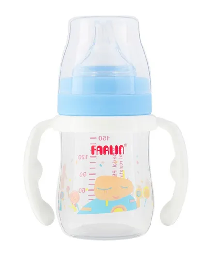 Farlin PP Feeding Bottle 150cc With Handle - Blue