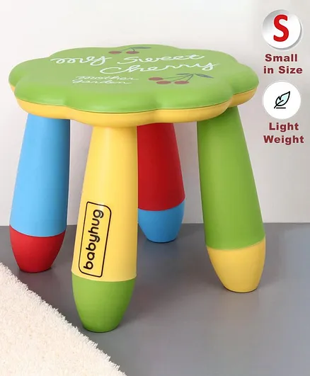 Babyhug Kids Stool Floral Design - Green