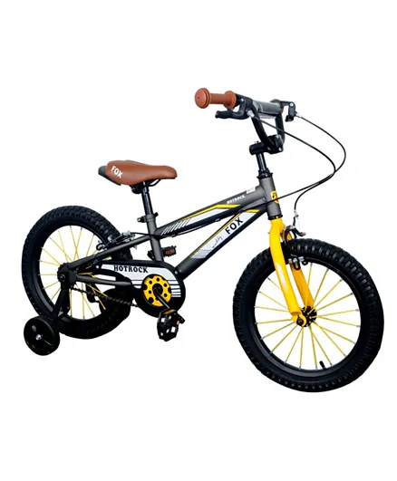 Little Angel Hotrock Kids Bicycle Black Yellow - 12 Inches