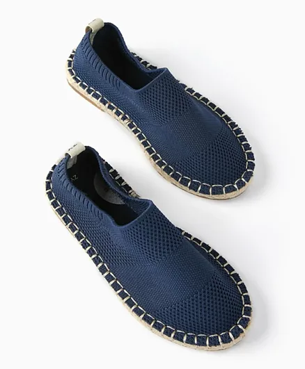 زيبي - حذاء قماشي سهل الارتداء - أزرق داكن