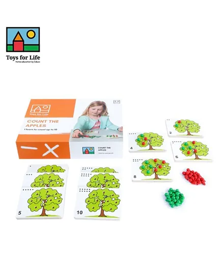Educationall Wooden Count the apples - 70 Pieces