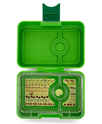 Yumbox Avocado Mini Snack 3 Compartment Lunchbox - Green