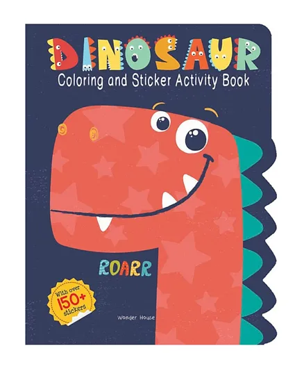 Dinosaur Coloring and Sticker Activity Book - English