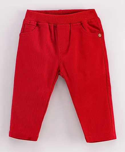 ToffyHouse Full Length Trouser With Pockets - Red