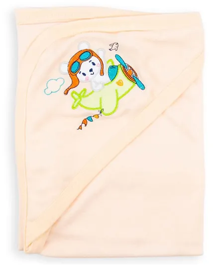 Night Angel Baby Hooded Blanket - Orange