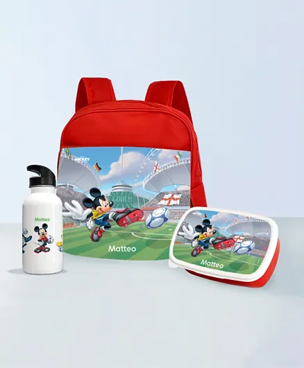 Essmak Mickey Personalized Backpack Set  - 11 Inches