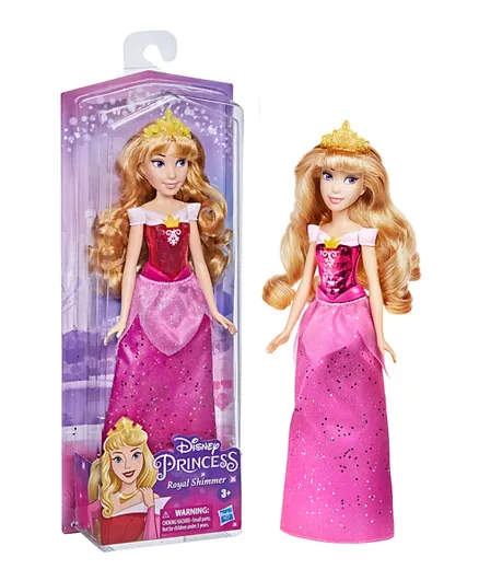 Disney Princess Royal Shimmer Aurora Doll Fashion Doll with Skirt and Accessories