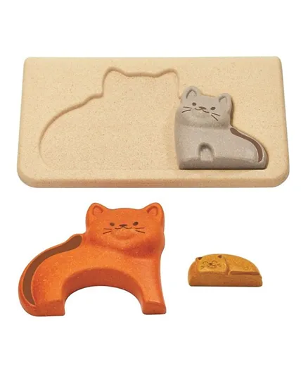 Plan Toys Wooden Cat Puzzle - 4 Pieces